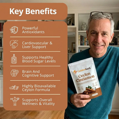 Goldenbark™ Ceylon Cinnamon 7200mg Equivalent with MCT Oil